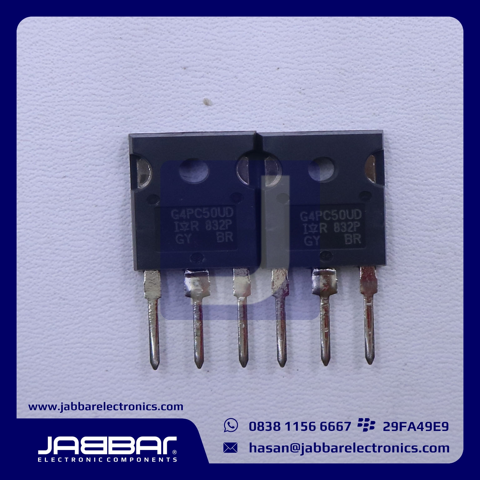 JUAL TRANSISTOR IRG4PC50UD ~ Distributor Supplier Komponen Elektronika