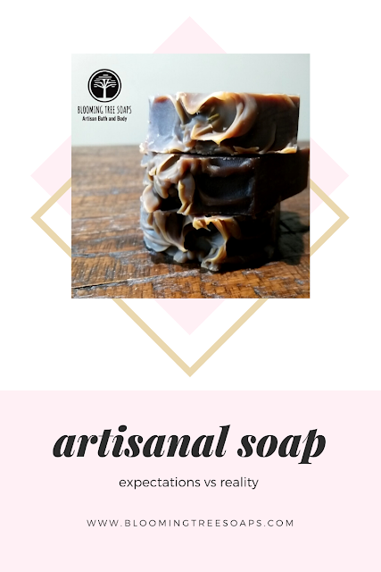 Title image for blog post about artisanal soap, their expectation vs reality
