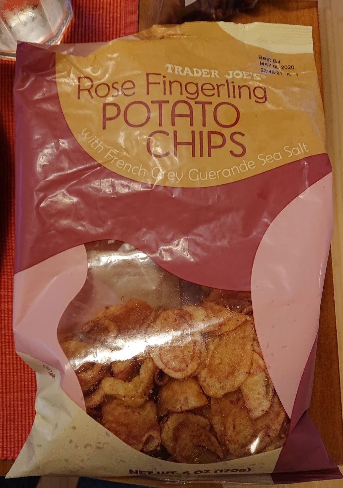 Exploring Trader Joe's Trader Joe's Rose Fingerling Potato Chips