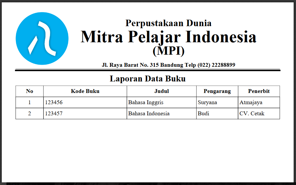 Membuat Laporan Sederhana Menggunakan Fpdf Padsite