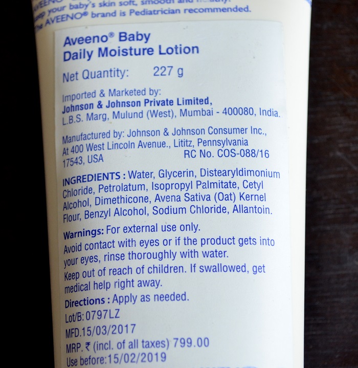 Aveeno Baby Daily Moisture Lotion Review Pink and Pink