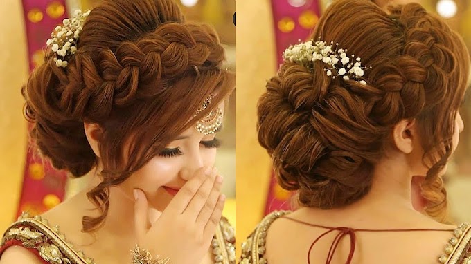 bridal waleema hairstyle hair style girl for wedding