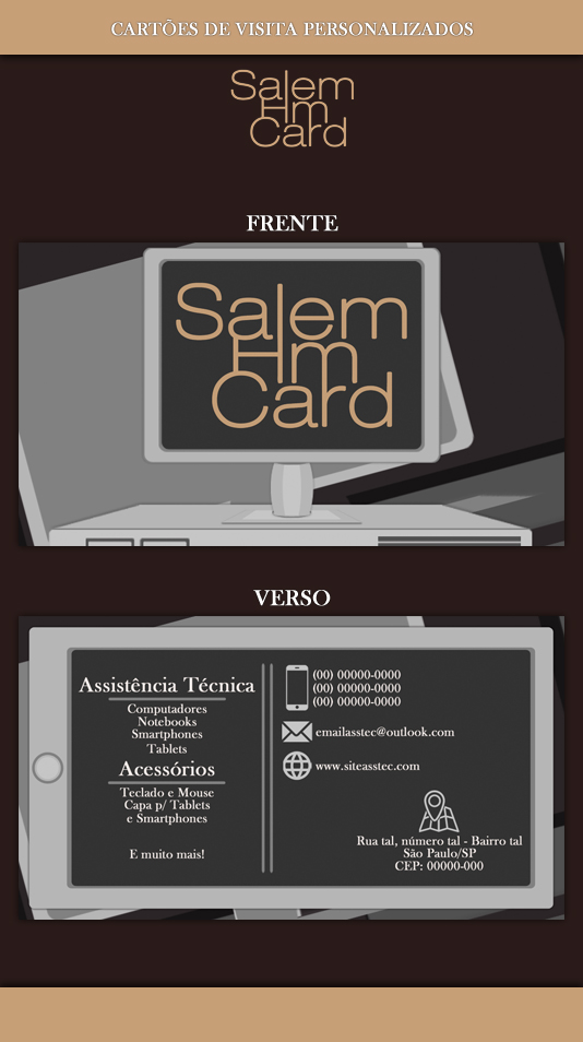 Cartão de Visita - Modelo 1 - Informática
