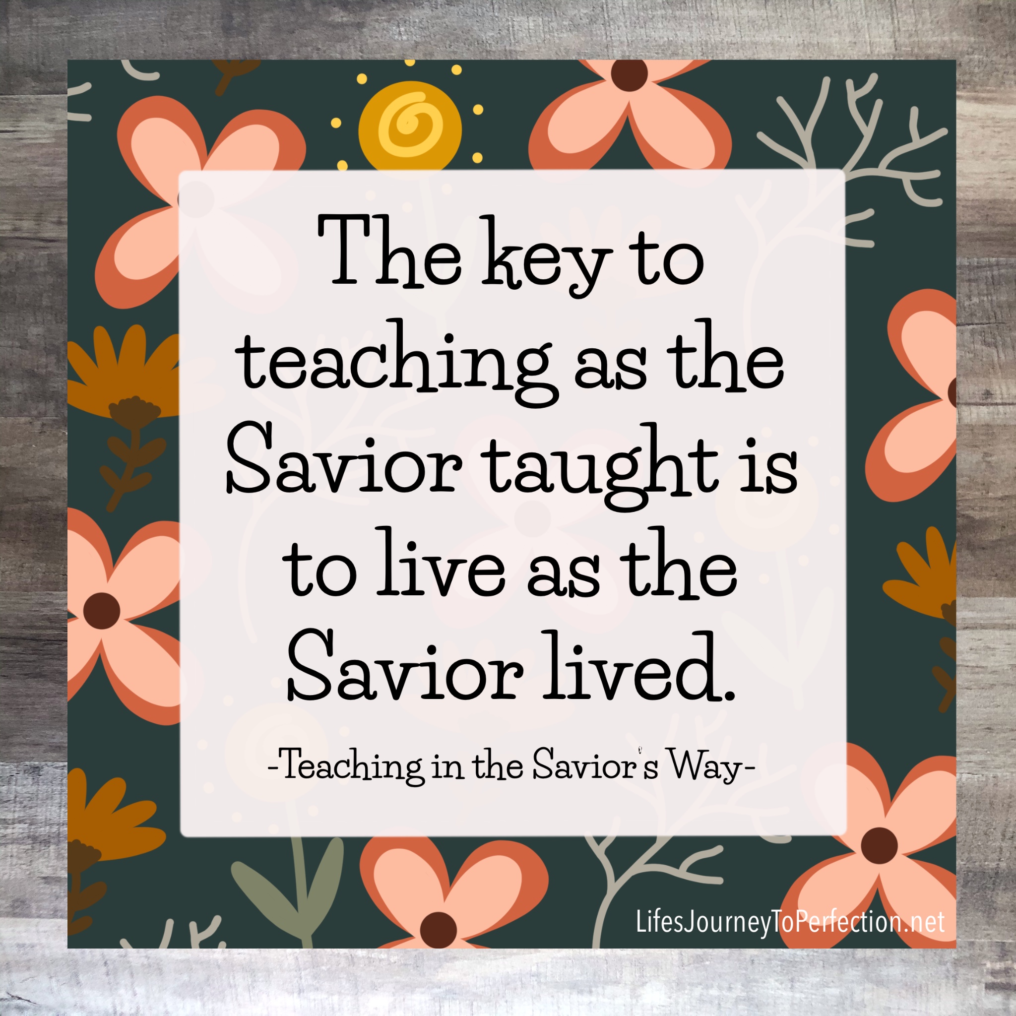 Teaching In The Savior's Way Manual