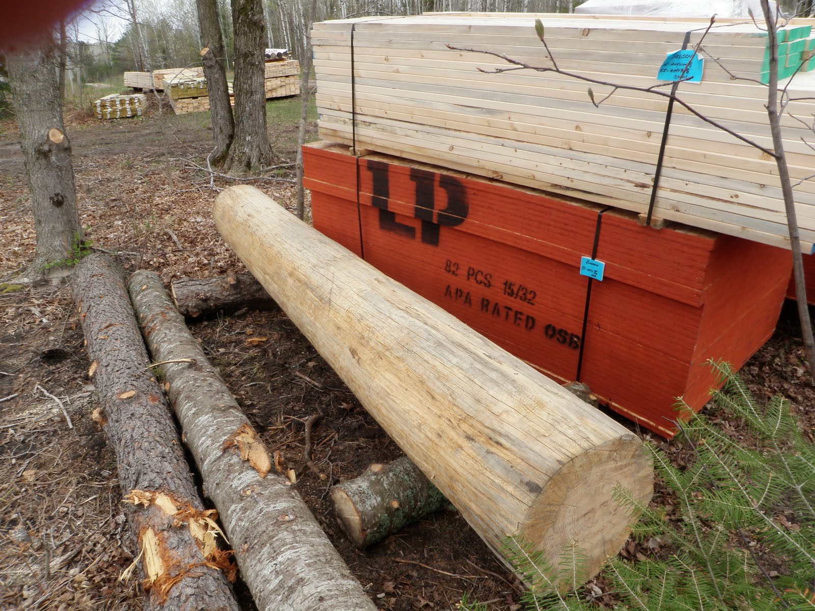 Silverleaf Big Lumber Delivery from Golden Eagle Log Homes!