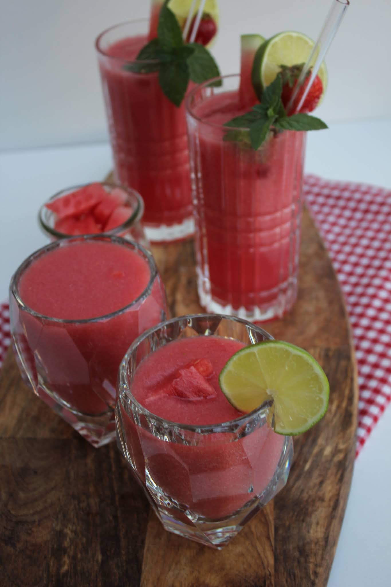 Wassermelonen-Erdbeer Limonade