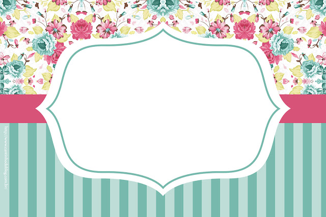 Para hacer Invitaciones, Tarjetas, Marcos de Fotos o Etiquetas, para Imprimir Gratis de Shabby Chic Especial.