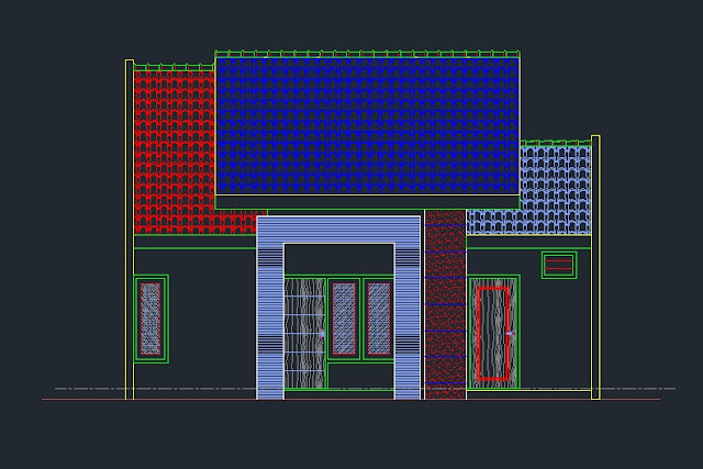 Gambar Kerja Desain Rumah Minimalis Type 70 File Dwg Kaula Ngora