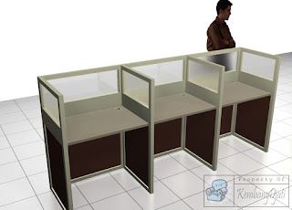 Meja Sekat Kantor & Meja Resepsionis  - Furniture Kantor Semarang