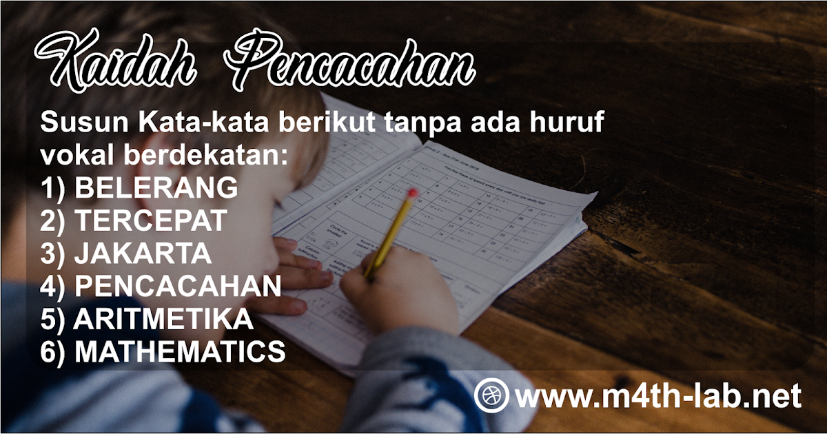 Tempat Belajar Online Aturan Pencacahan Menyusun Huruf pada Suatu