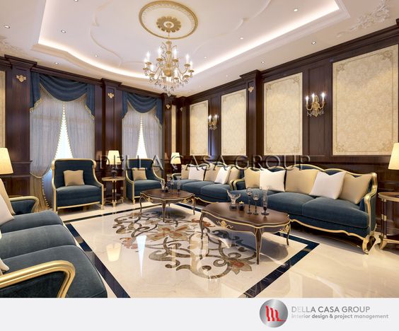 BUAT WALL PANEL RUANG KELUARGA GAYA KLASIK | Jasa Pembangunan Rumah