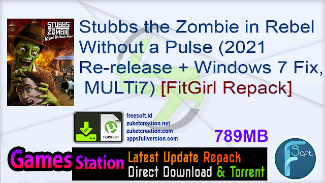 Stubbs the Zombie in Rebel Without a Pulse (2021 Re-release + Windows 7 Fix, MULTi7) [FitGirl Repack]