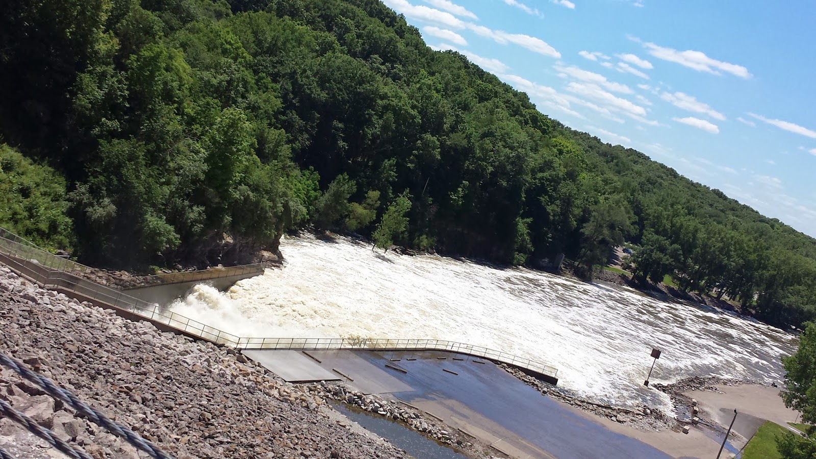 Lewis and Clark Checking out the Reservoir in Coralville