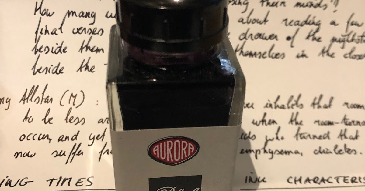 Ink Review #447: Aurora Black — Mountain of Ink