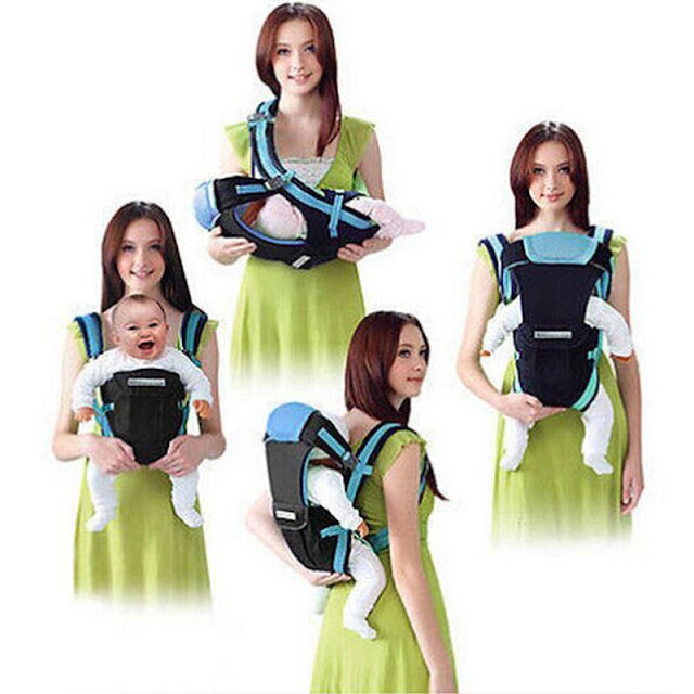 4-in-1 Front Facing Baby Sling Carrier Kangaroo Pouch