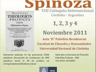 coloquio internacional Spinoza en Cordova Argentina