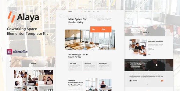 Best Coworking Space Elementor Template Kit