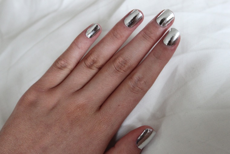 the beauty series uk beauty blog nail rock metallic silver wraps
