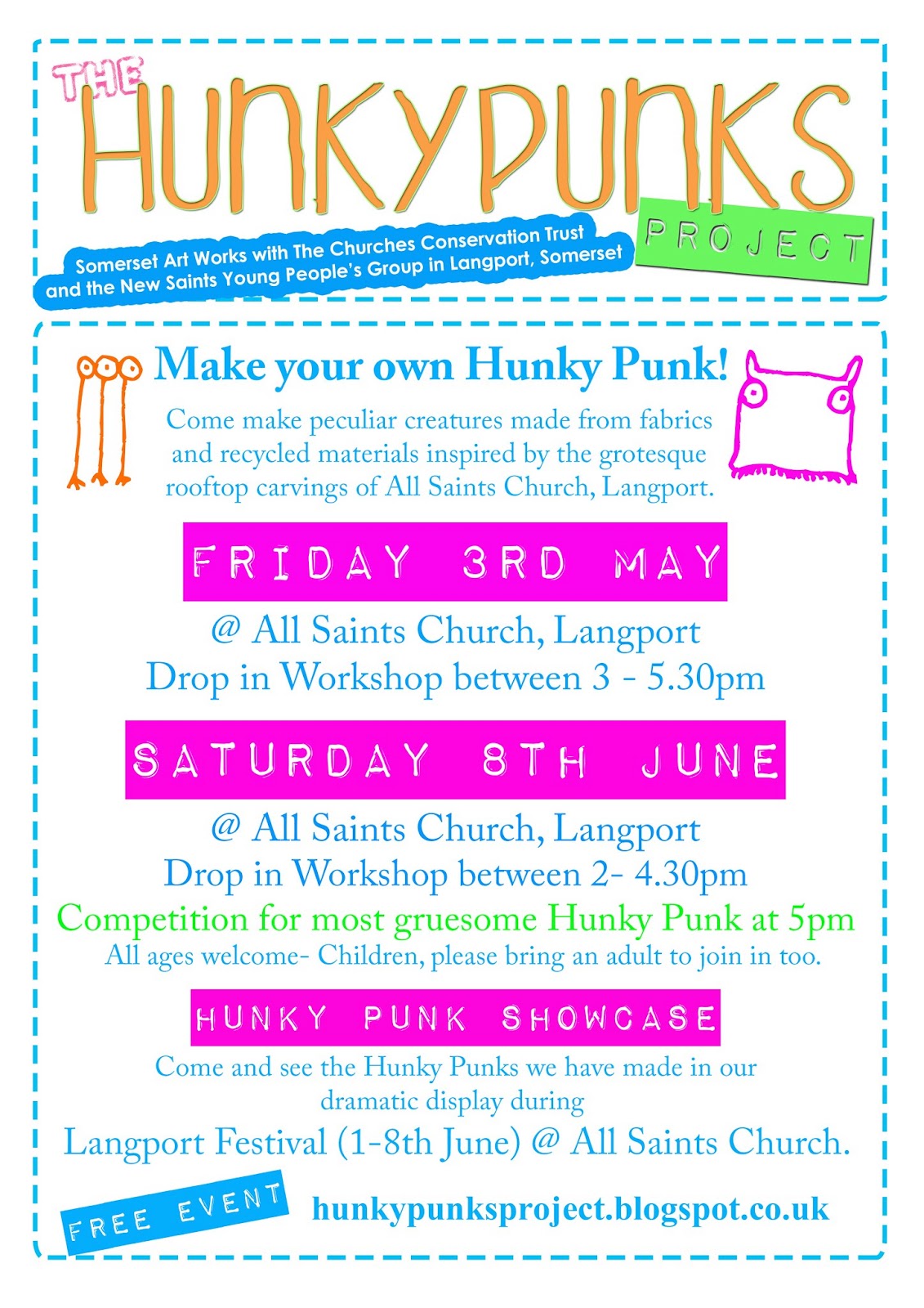 The Hunky Punks Project Hunky Punks Exhibition Langport Festival