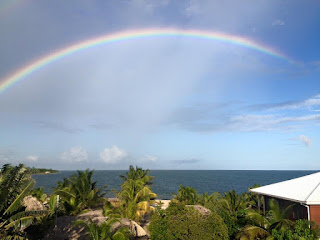 Remax Vip Belize: Caribbean Beach Cabanas Beautiful Rainbow