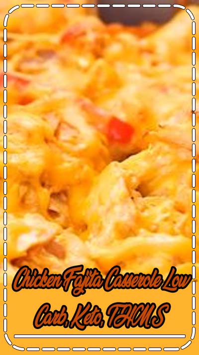 Fajita chicken, onions, and peppers baked in a creamy cheese sauce? This Easy 6 Ingredient Chicken Fajita Casserole may be my favorite casserole yet. It is perfect with a dollop of sour cream and avocado on top and paired with a fresh green salad. #lowcarb #lowcarbrecipes #lowcarbdiet #keto #ketorecipes #ketodiet #thm #trimhealthymama #glutenfree #grainfree #glutenfreerecipes #recipes #chickenrecipes #casserole #mexican
