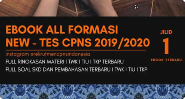 Download Ebook Soal CPNS Semua Formasi Tahun 2019/2020