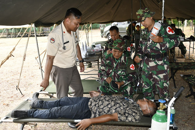 Penanganan Pertama Korban Erupsi Gunung Merapi (Sekenario latihan)