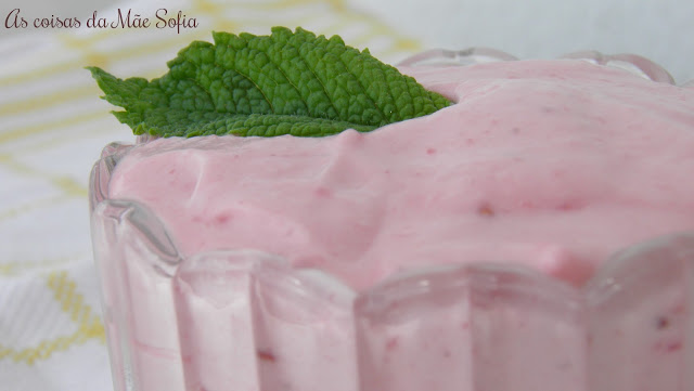 Cheesecake de mousse de morango