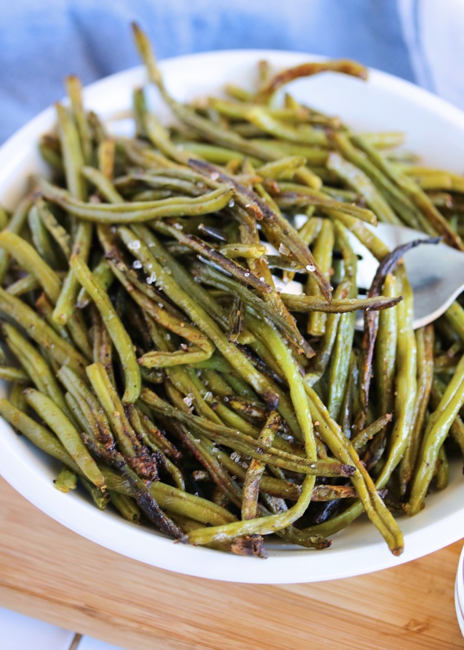 Just Jessie B Crispy Oven Green Beans Paleo, Whole30