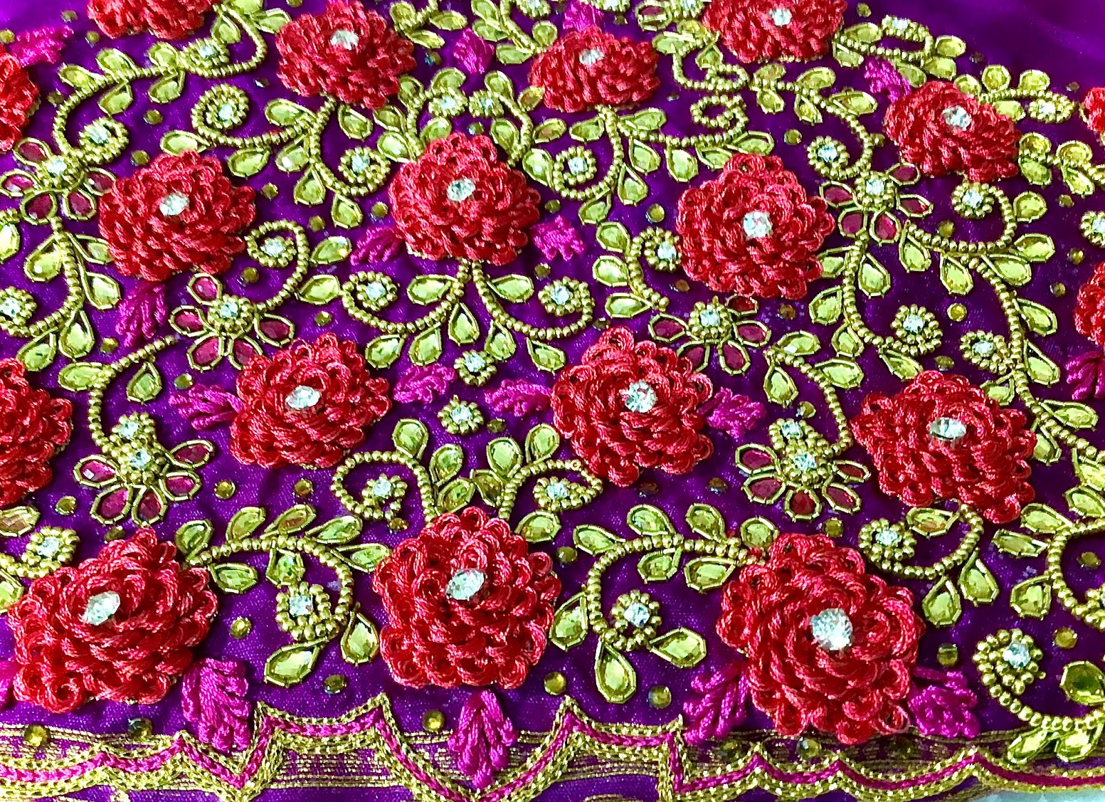 Ring knot embroidery | Embroidery neck designs, Latest embroidery designs,  Blouse work designs