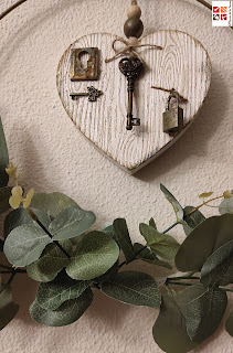 diy corazón de madera