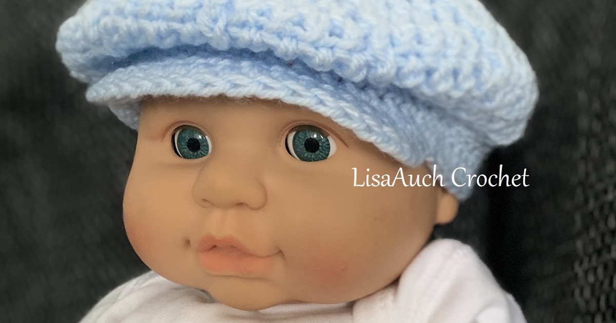 baby boy crochet hat with brim free pattern