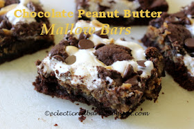 Chocolate Mallow Bars @Eclectic Red Barn. Share NOW. #dessert #chocolate #eclecticredbarn
