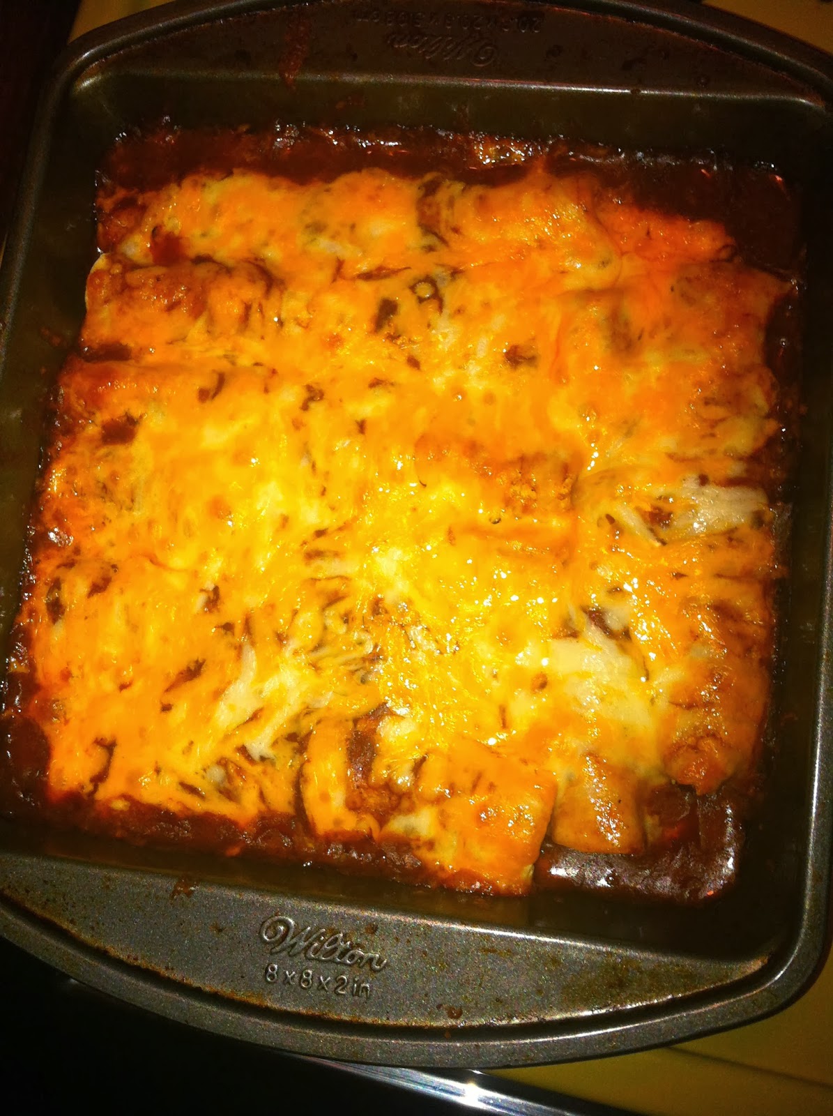 Johnny Condor Eats Braised Pork Shoulder Enchiladas