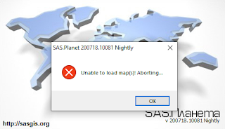 SAS Planet unable to load map s aborting geojamal.com