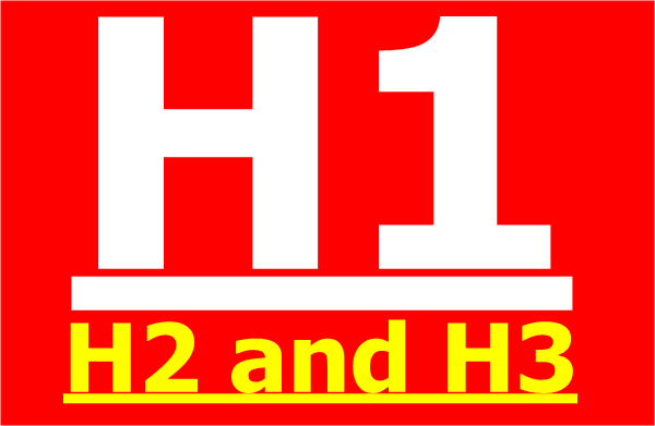 H1, H2 and H3