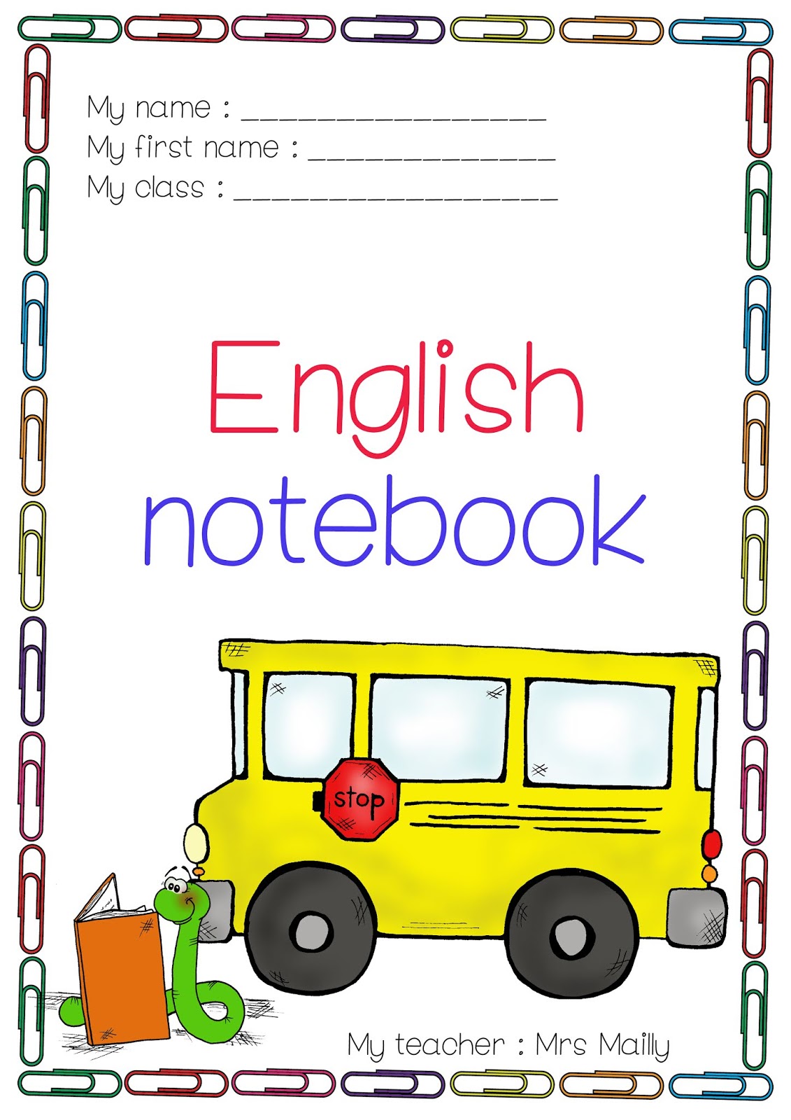 English Curie My English notebook