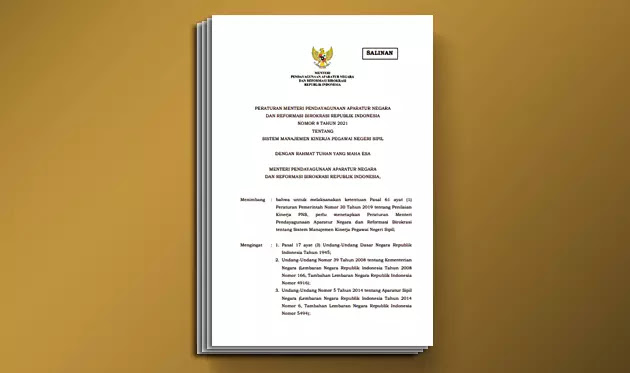 Permenpanrb Nomor 8 Tahun 2021 Tentang Sistem Manajemen Kinerja Pns Berkas Edukasi