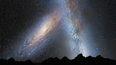 ما يمكن أن يرعبك في الكون Andromeda_Collides_Milky_Way