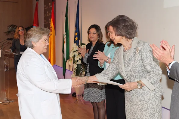 Queen Sofia of Spain attends the ceremony to mark the 40th anniversary of the Reina Sofia University Hospital 