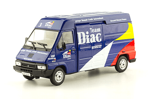 Renault Master (1997) Team Diac Renault renault master 1:43 team diac renault, coleccion vehiculos de asistencia en rally 1:43