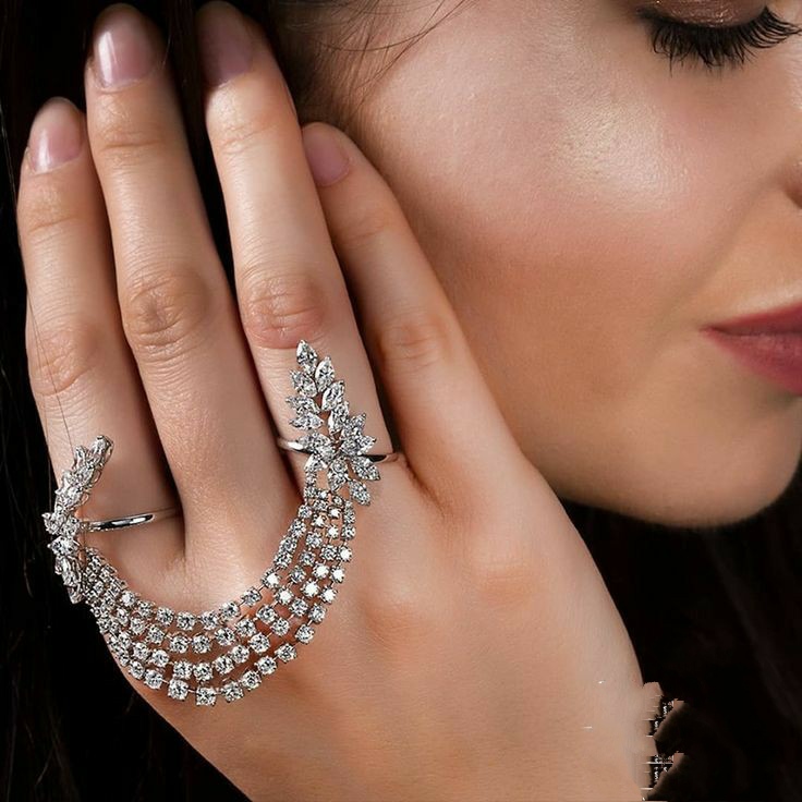 Diamond statement rings