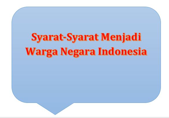 Syarat-Syarat Menjadi Warga Negara Indonesia - panduandapodik.id