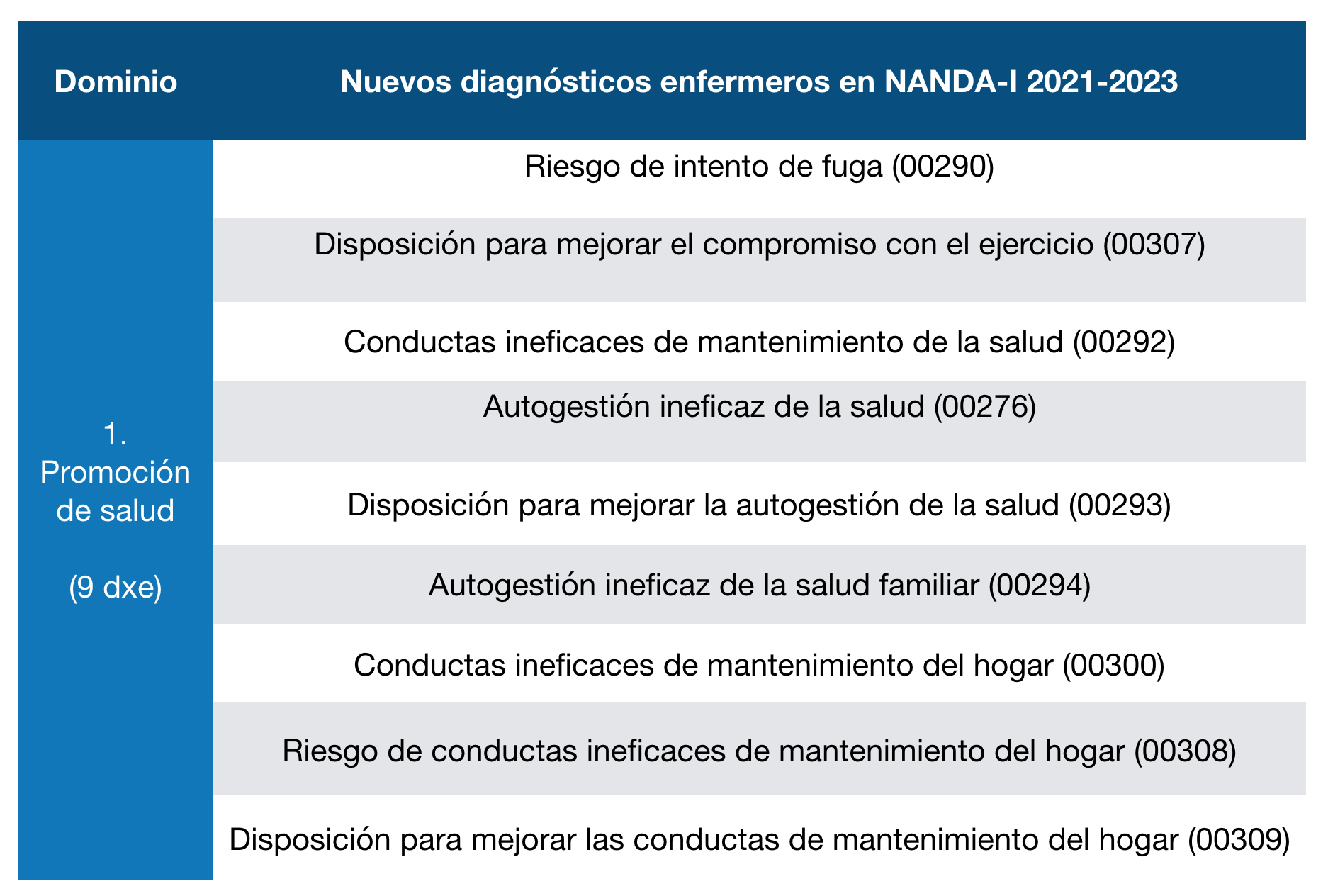 El diagnóstico enfermero Clasificación de NANDAI 20212023 en español