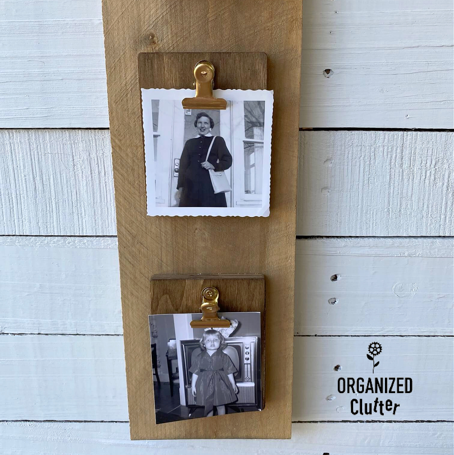 Dollar Tree Mini Clipboard Rustic Photo Display Board Organized Clutter