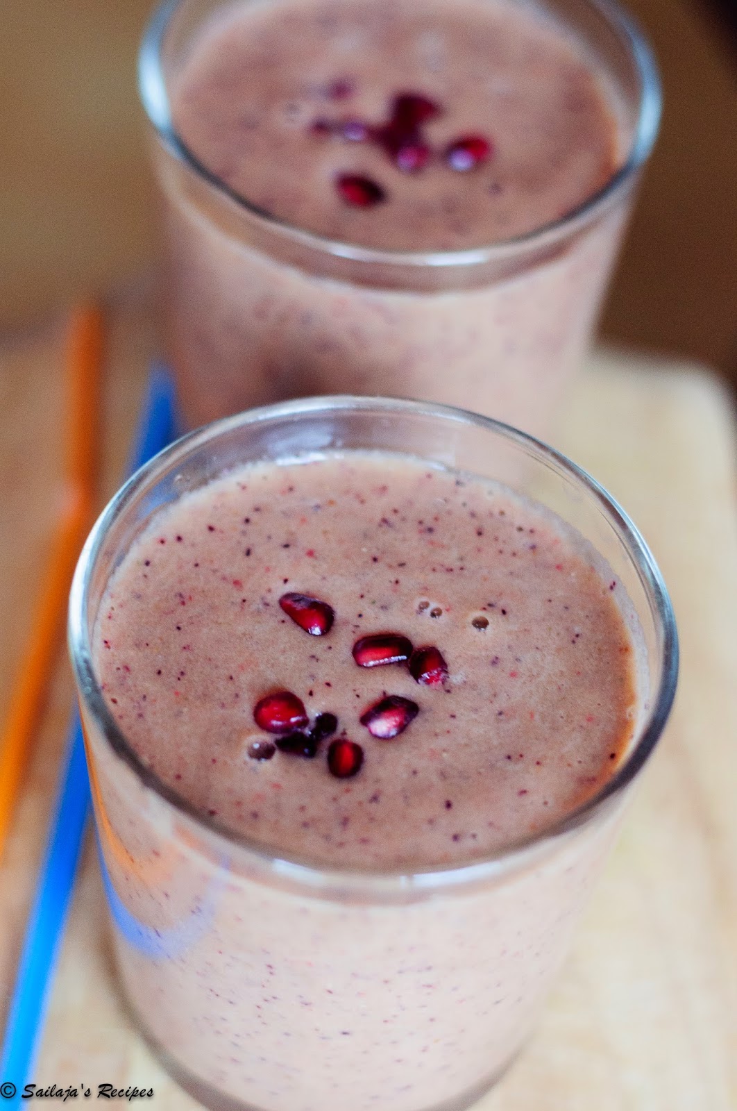 Sailaja's Recipes Smoothie packed with Antioxidants