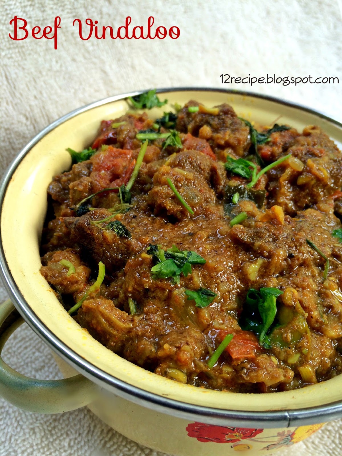 Beef Vindaloo Recipe Book