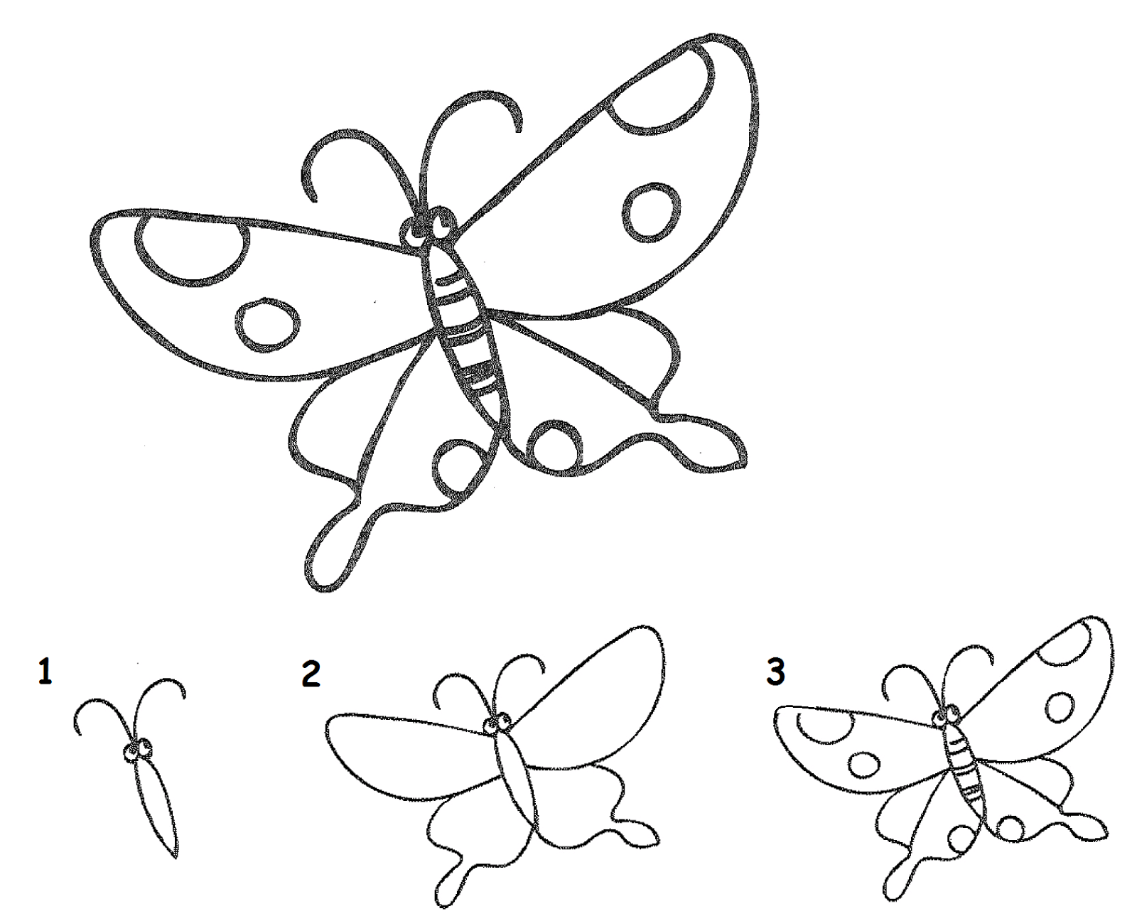 Resourceful Parenting Balajar Menggambar Kupu kupu 