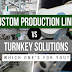Build or Buy? Choosing Between Custom Production Lines and Turnkey Solutions #infographic