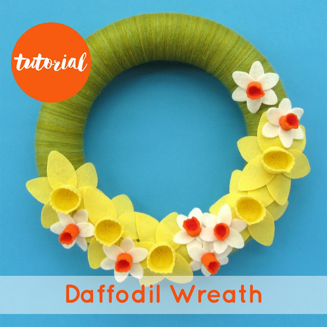 Bugs and Fishes by Lupin DIY Felt Daffodil Headband Tutorial